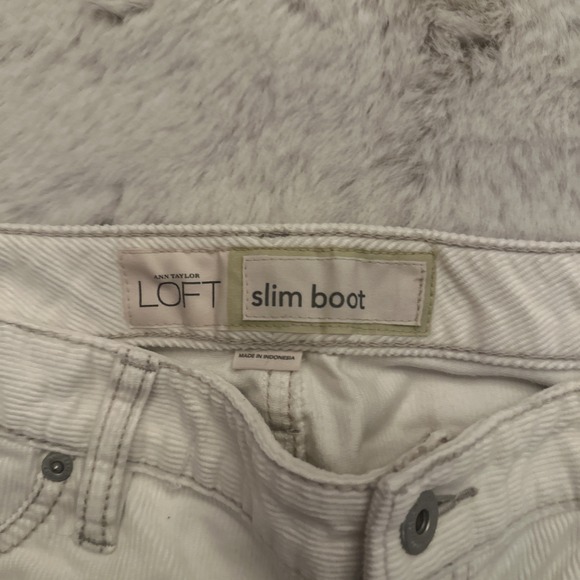 Loft Women's‎ White Slim Boot Jeans Size 8 - Picture 9 of 11